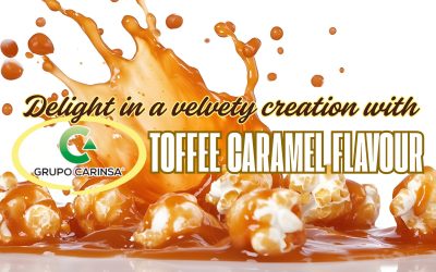 Delight in a velvety creation with Carinsa’s Toffee Caramel Flavour