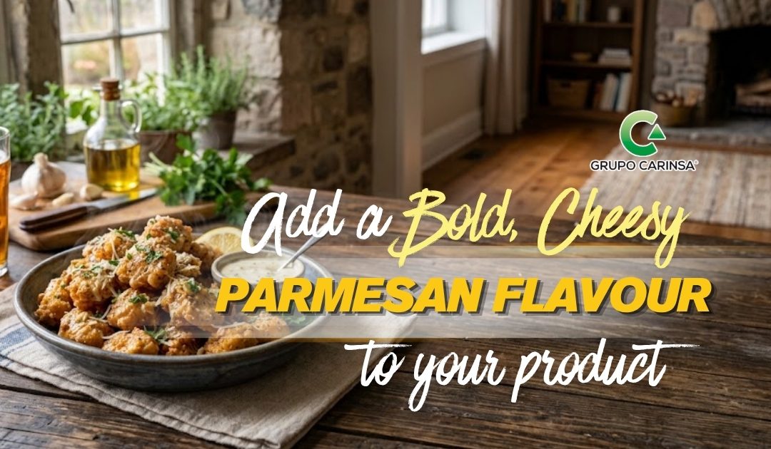 Add a bold, cheesy PARMESAN FLAVOUR to your product
