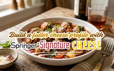 Build a fuller cheese profile with Springer® Signature Cheese